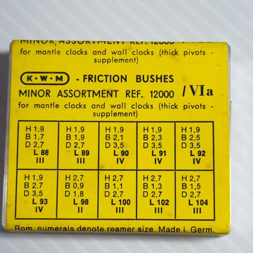 Kwm clock bushings bushes - kwm,