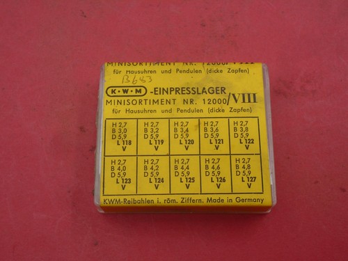 Brass clock bushings - bushings, k.w.m