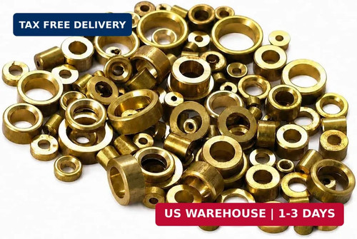 Brass clock bushings assorted - clock,